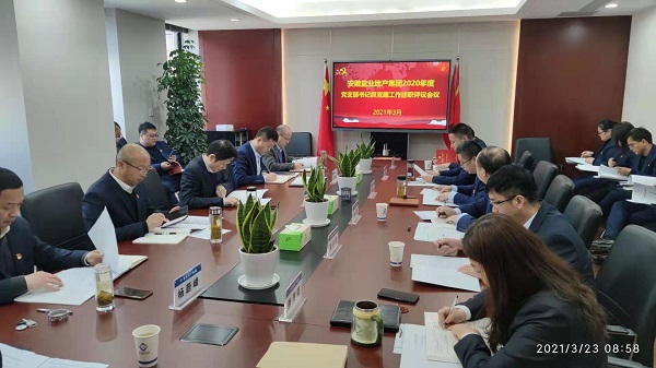 安徽248cc永利集团地产集团公司党委召开2020年度下层党支部书记抓党建事情述职评议会